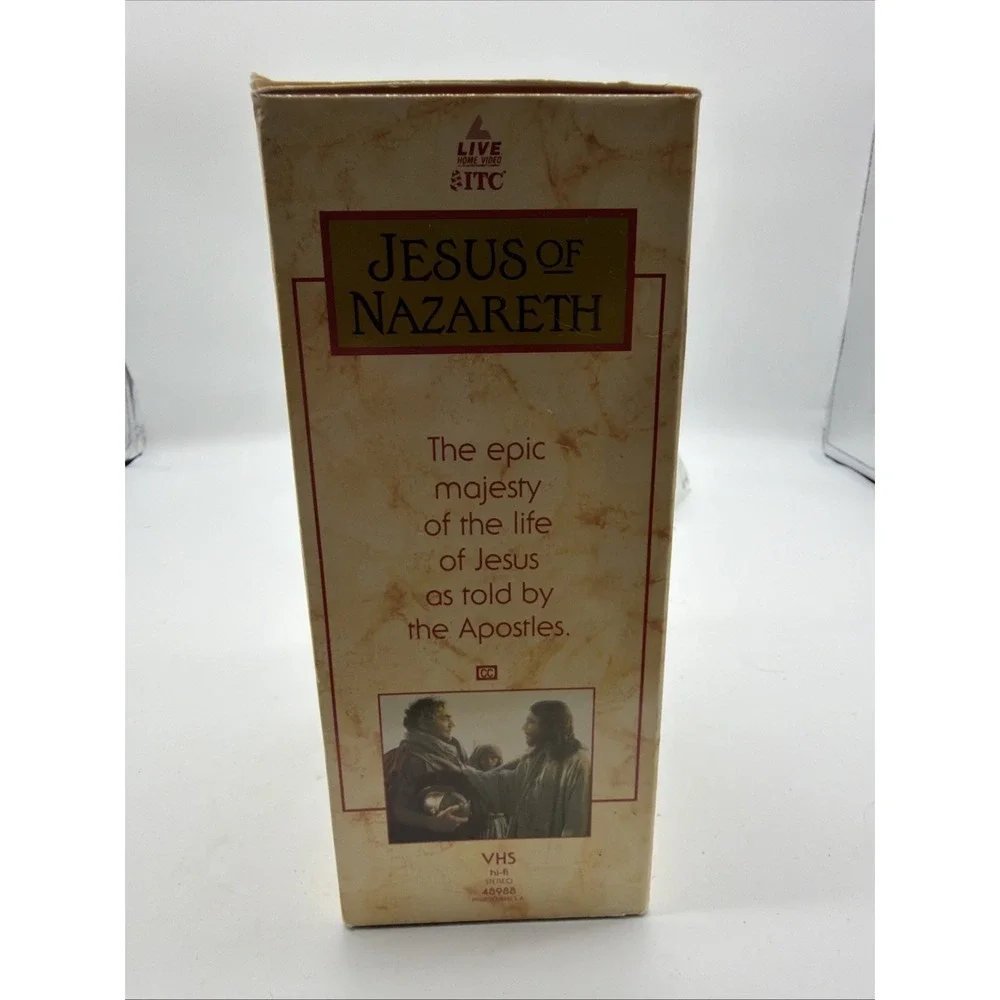 Jesus of Nazareth VHS 1977‎ Religious Epic Franco Zeffirelli Live Home Video